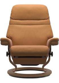 Relaxsessel stressless "Sunrise", new caramel batick, B:79cm H:103cm T:78cm, Leder BATICK: BATICK ist ein leicht korrigiertes, durchgef&auml;rbtes und genarbtes M&ouml;belleder, bei dem die meisten Unebenheiten und Spuren in der Regel entfernt wurden.;Leder PALOMA: PALOMA ist ein durchgef&auml;rbtes Semianilin-M&ouml;belleder mit nat&uuml;rlicher Narbung.;ROHLEDER Stoff Q2 FARON: Ein fester zuverl&auml;ssiger Boucl&eacute; mit einem 