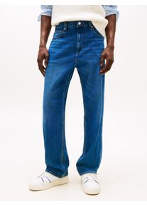 Regular-fit-Jeans Tommy Jeans "Otis Regular Straight", Herren, Gr. 38, L&auml;nge 30, denim schwarz, Denim/Jeans, Obermaterial: 99% Baumwolle, 1% Elasthan, regular fit lang, Jeans Regular-fit-Jeans, Gerade geschnittene Jeans, regul&auml;rer Leibh&ouml;he