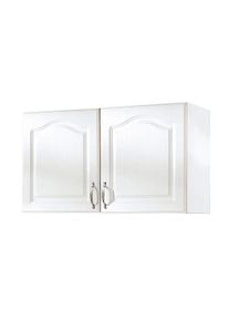 Wiho-K&uuml;chen H&auml;ngeschrank WIHO K&Uuml;CHEN "Linz", wei&szlig; (front: landhaus wei&szlig;, korpus: wei&szlig;), B:100cm H:56,5cm T:35cm, Schr&auml;nke, H&auml;ngeschrank, 100 cm breit