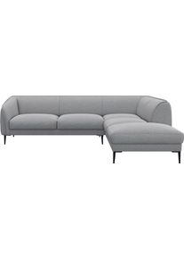 Ecksofa FLEXLUX "Belle Designsofa, L-Form, B/T 268/209 cm", grau (sophisto gre), B:268cm H:74cm T:209cm, 100% Polyester, Sofas, Ecksofa, Skandinavisches Design, In hochwertiger Verarbeitung