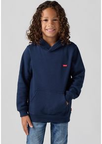 Hoodie LEVI'S KIDS "LVB MINI BATWING PULL OVER HOO", Jungen, Gr. 14 (164), blau (marineblaus), Sweatware, Obermaterial: 60% Baumwolle, 40% Polyester, bequem h&uuml;ftbedeckend, angesetztes B&uuml;ndchen, Sweatshirts Hoodie, for BOYS