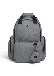 Wickeltasche HUGGIES BABYWEAR, Baby, grau (dk grau heather), Canvas, Nylon, unifarben, Taschen Wickeltasche, inklusive Wickelunterlage, ohne abgebildete Accessories
