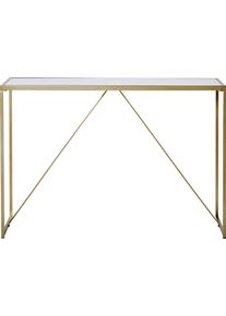 Konsolentisch Jahnke "GLAM CONSOLE", bunt (gold, marmor wei&szlig;, goldoptik, marmoroptik), B:111,3cm H:76cm T:30cm, Tische, Konsolentisch, Breite ca. 111 cm, Beistelltisch