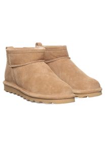 Winterboots Bearpaw "SHORTY", Damen, Gr. 42, beige, Veloursleder, Schuhe Winterboots, Winterstiefel, Schlupfstiefel mit herausnehmbarer Innensohle