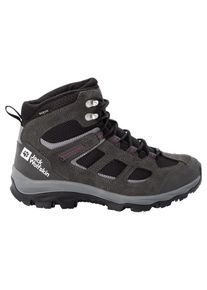 Wanderschuh Jack Wolfskin "VOJO 3 TEXAPORE MID W", Damen, Gr. UK 3 - EU 35,5, wasserabweisend, Normalschaft, lila (schwarz, steel, lila), Main Material Second Material 100% Polyamide Lining Sole 100% Rubber/ EVA, Schuhe Wanderschuh