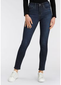 Levi's Slim-fit-Jeans LEVI'S "311 SHAPING SKINNY", Damen, Gr. 30, L&auml;nge 28, blau (schwarz indigo), Denim/Jeans, Obermaterial: 60% Baumwolle, 23% Viskose, 16% Polyester, 1% Elasthan, skinny fit lang, Jeans Slim-fit-Jeans, im 5-Pocket-Stil