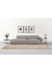 Big-Sofa Trendmanufaktur "Braga, mit hochwertigem Kaltschaum, Megasofa, in Cord erh&auml;ltlich", grau (taupe), B:277cm H:72cm T:107cm, 92% Polyester, 8% Nylon, Sofas, Big-Sofa, modernes Big-Sofa, Couch mit hohem Sitzkomfort, 277/72/107 cm (B/H/T)