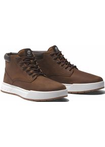 Schn&uuml;rboots Timberland "MAPLE GROVEMID LACE UP SNEAKER", Herren, Gr. 43, braun (dunkelbraun), Leder, Schuhe Schn&uuml;rboots, Winterschuhe, Sneakerboots, Winterboots