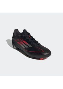 Fu&szlig;ballschuh adidas Performance "F50 LEAGUE FG/MG", Gr. 42,5, schwarz (core schwarz, iron metallic, lucid rot), Synthetik, Textil, Schuhe Fu&szlig;ballschuh, f&uuml;r Rasenpl&auml;tze