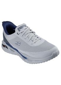 Slip-On Sneaker Skechers "ARCH FIT ORVAN-KINCADE", Herren, Gr. 44, grau (hellgrau), Textil, Schuhe Slip-On Sneaker, Trainingsschuh, Schn&uuml;rschuh, Schlupfschuh mit Memory Foam