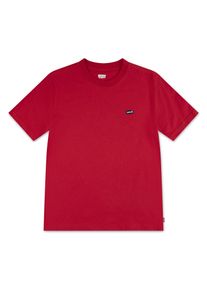 T-Shirt LEVI'S KIDS "LVB BATWING CHEST HIT", Jungen, Gr. 16 (176), rot (urban rot), Single Jersey, Obermaterial: 100% Baumwolle, unifarben, Basic schmal h&uuml;ftlang, Rundhals, abgesteppte Kante, Shirts T-Shirt, Mit Logo Stickerei for BOYS