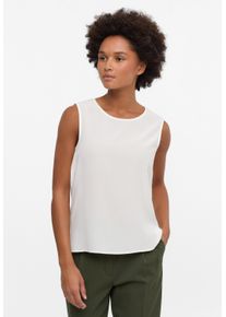 Blusentop Eterna "REGULAR FIT", Damen, Gr. 36, wei&szlig;, 100% Seide, Blusen Blusentop