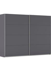 Schwebet&uuml;renschrank OTTO HOME "Kleiderschrank Schrank Garderobe Schlafzimmerschrank THANOS", grau (graumetallic), B:271cm H:229cm T:62cm, Holzwerkstoff, Schr&auml;nke, Schwebet&uuml;renschrank, Optional mit Spiegel, Metall-Griffleisten alufarben MADE IN GERMANY
