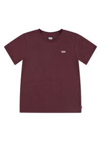 T-Shirt LEVI'S KIDS "LVG BATWING CHEST HIT TEE", M&auml;dchen, Gr. 5 (110), chocolate truffle, Jersey, Obermaterial: 100% Baumwolle, unifarben, Basic schmal h&uuml;ftlang, Rundhals, abgesteppte Kante, Shirts T-Shirt, mit Logo Print for GIRLS