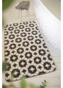 Badematte WECON HOME BASICS "J&J", grau (taupe,beige), H:15mm, Polyester, Badematten, Badematte, waschbar, rutschfest, strapazierf&auml;hig, saugf&auml;hig, pflegeleicht, weich