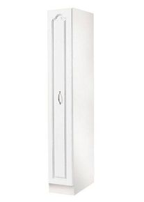 Wiho-K&uuml;chen Apothekerschrank WIHO K&Uuml;CHEN "Linz", wei&szlig; (front: landhaus wei&szlig;, korpus: wei&szlig;), B:30cm H:200cm T:60cm, Schr&auml;nke, Apothekerschrank, 30 cm breit, mit 4 Ablagen