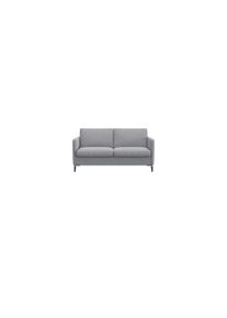 2-Sitzer FLEXLUX "Fiore, super Sitzkomfort durch Kaltschaum im Sitz", grau (sophisto gre), B:149cm H:85cm T:92cm, 100% Polyester, Sofas, 2-Sitzer, schmale Armlehnen, F&uuml;&szlig;e Alu+schwarz