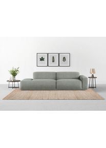 Big-Sofa Trendmanufaktur "Braga, mit hochwertigem Kaltschaum, Megasofa, in Cord erh&auml;ltlich", grau (grau pinstripe), B:277cm H:72cm T:107cm, 100% Polyester, Sofas, Big-Sofa, modernes Big-Sofa, Couch mit hohem Sitzkomfort, 277/72/107 cm (B/H/T)