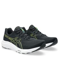 Laufschuh asics "GEL-CONTEND 9", Herren, Gr. 43,5, schwarz, citron, Textil, Schuhe Laufschuh, mehr D&auml;mpfung