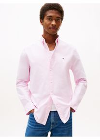 Langarmhemd Tommy Hilfiger "SOLID HERITAGE OXFORD Regular Fit SHIRT", Herren, Gr. S, N-Gr, rose petal, Web, Obermaterial: 100% Baumwolle, Hemden Langarmhemd