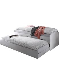 Funktionsbett Begabino, wei&szlig;, Liegefl&auml;che B/L: 90cm x 200cm, kein H&auml;rtegrad, Daybetten, Funktionsbett, mit 2. Schlafgelegenheit