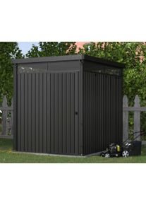 Ger&auml;tehaus Konifera "Gartenhaus Stefano mini", grau (anthrazit), Stahl, Ger&auml;teh&auml;user, Ger&auml;tehaus, Metall