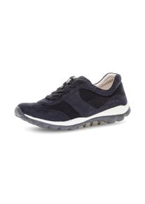 Sneaker ROLLINGSOFT, Damen, Gr. 44, dunkelblau, Nubukleder, Textil, Schuhe Sneaker, Freizeitschuh, Halbschuh, Schn&uuml;rer mit Logo an der Ferse