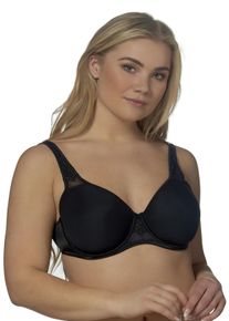 B&uuml;gel-BH ELBRINA "Spacer Bra", Damen, Gr. 95, Cup E, schwarz, Spitze, Obermaterial: 50% Polyester, 42% Polyamid, 8% Elasthan, unifarben, comfort fit, BHs B&uuml;gel-BH, vorgeformte Cups, breite Tr&auml;ger, mit B&uuml;gel, mit Spitze, feminin