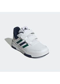 Klettschuh adidas Sportswear "TENSAUR HOOK AND LOOP", M&auml;dchen, Gr. 34, wei&szlig; (cloud wei&szlig;, collegiate gr&uuml;n, collegiate navy), Synthetik, Textil, Schuhe Klettschuh, f&uuml;r Kinder & Jugendliche