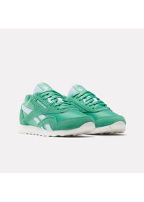 Sneaker Reebok CLASSIC "CLASSIC NYLON", Damen, Gr. 36, gr&uuml;n (upgrade gr&uuml;n, upgrade gr&uuml;n, glass blau), Leder, Synthetik, Textil, Schuhe Sneaker