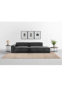 Big-Sofa Trendmanufaktur "Braga, mit hochwertigem Kaltschaum, Megasofa, in Cord erh&auml;ltlich", grau (anthrazit), B:277cm H:72cm T:107cm, 88% Polyester, 12% Polyacrl, Sofas, Big-Sofa, modernes Big-Sofa, Couch mit hohem Sitzkomfort, 277/72/107 cm (B/H/T)