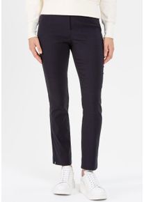 Stretch-Hose Stehmann "INA", Damen, Gr. 36, N-Gr, blau (marine), Web, Obermaterial: 72% Viskose, 25% Polyamid, 3% Elasthan, unifarben, figurbetont kn&ouml;chellang, Hosen Stretch-Hose, mit Stretch