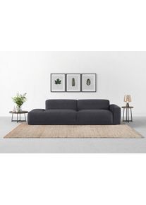 Big-Sofa Trendmanufaktur "Braga, mit hochwertigem Kaltschaum, Megasofa, in Cord erh&auml;ltlich", grau (graphite), B:277cm H:72cm T:107cm, 92% Polyester, 8% Nylon, Sofas, Big-Sofa, modernes Big-Sofa, Couch mit hohem Sitzkomfort, 277/72/107 cm (B/H/T)