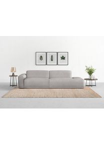 Big-Sofa Trendmanufaktur "Braga, mit hochwertigem Kaltschaum, Megasofa, in Cord erh&auml;ltlich", silber, B:277cm H:72cm T:107cm, 92% Polyester, 8% Nylon, Sofas, Big-Sofa, modernes Big-Sofa, Couch mit hohem Sitzkomfort, 277/72/107 cm (B/H/T)