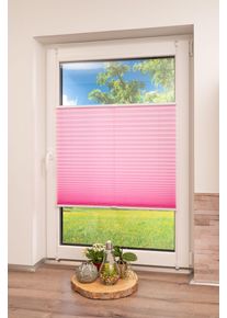 Plissee K-home "Klemmfix Pisa", pink, B:95cm H:210cm, Obermaterial: 100% Polyester, Plissees, Plissee, Crushed-Optik