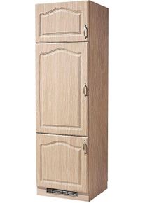 Wiho-K&uuml;chen K&uuml;hlumbauschrank WIHO K&Uuml;CHEN "Linz", braun (front: landhaus eiche, korpus: sonoma eiche), B:60cm H:200cm T:60cm, Schr&auml;nke, K&uuml;hlumbauschrank, 60 cm breit