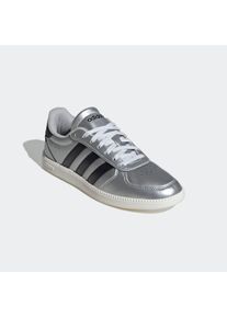 Sneaker adidas Sportswear "BREAKNET SLEEK", Damen, Gr. 42, matte silber, core schwarz, sanftes wei&szlig;, Synthetik, Schuhe Sneaker