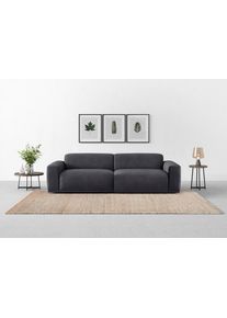 Big-Sofa Trendmanufaktur "Braga, mit hochwertigem Kaltschaum, Megasofa, in Cord erh&auml;ltlich", grau (anthrazit), B:254cm H:72cm T:107cm, 100% Polyester, Sofas, Big-Sofa, modernes Big-Sofa, Couch mit hohem Sitzkomfort, 254/72/107 cm (B/H/T)