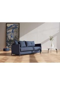 Schlafsofa INNOVATION LIVING &trade; "Cubed Klappsofa, hochwertige Schlaffunktion, Design und extra Komfort", blau, B:154cm H:77cm T:103cm, Sofas, Schlafsofa, Frontauszug, sehr platzsparend, abgewinkelt Sitzen, waagerecht liegen