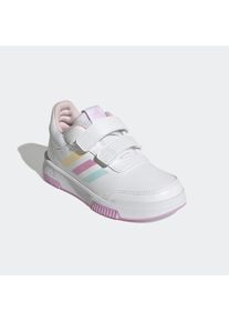 Klettschuh adidas Sportswear "TENSAUR HOOK AND LOOP", M&auml;dchen, Gr. 30, bunt (cloud wei&szlig;, almost blau, bliss lila), Synthetik, Textil, Schuhe Klettschuh, f&uuml;r Kinder & Jugendliche