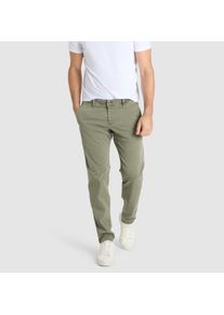 Chinohose MAC "Driver", Damen, Gr. 40, L&auml;nge 32, gr&uuml;n (leaf gr&uuml;n), Web, Obermaterial: 89% Baumwolle, 8% Polyester, 3% Elasthan, figurumspielend kn&ouml;chellang, Hosen Chinohose, mit Stretch