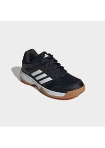 Hallenschuh adidas Performance "SPEEDCOURT IN KIDS", Jungen, Gr. 34, schwarz-wei&szlig; (core schwarz, ftwr wei&szlig;, gum10), Synthetik, Textil, Schuhe Hallenschuh, geeignet f&uuml;r jeden Hallensport, Indoorschuhe f&uuml;r Kinder & Jugendliche
