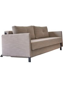 Schlafsofa INNOVATION LIVING &trade; "Cubed Klappsofa, hochwertige Schlaffunktion, Design und extra Komfort", beige (612 sand), B:154cm H:77cm T:103cm, Sofas, Schlafsofa, Frontauszug, sehr platzsparend, abgewinkelt Sitzen, waagerecht liegen