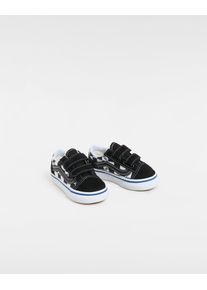 Sneaker Vans "Old Skool V", M&auml;dchen, Gr. 24, schwarz-wei&szlig; (schwarz, wei&szlig;), Leder, Schuhe Sneaker, f&uuml;r Kinder