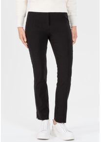 Stretch-Hose Stehmann "INA", Damen, Gr. 48, N-Gr, schwarz, Web, Obermaterial: 72% Viskose, 25% Polyamid, 3% Elasthan, unifarben, figurbetont kn&ouml;chellang, Hosen Stretch-Hose, mit Stretch