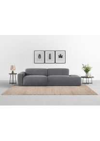 Big-Sofa Trendmanufaktur "Braga, mit hochwertigem Kaltschaum, Megasofa, in Cord erh&auml;ltlich", grau (dunkelgrau), B:277cm H:72cm T:107cm, 92% Polyester, 8% Nylon, Sofas, Big-Sofa, modernes Big-Sofa, Couch mit hohem Sitzkomfort, 277/72/107 cm (B/H/T)
