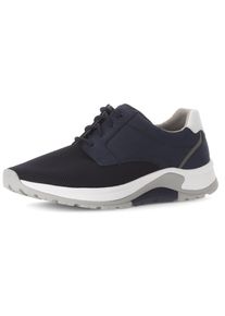 Keilsneaker ROLLINGSOFT, Herren, Gr. 14 (49), blau (jeansblau, wei&szlig;), Nubukleder, Textil, Schuhe Keilsneaker, Freizeitschuh, Halbschuh, Schn&uuml;rschuh mit Ziern&auml;hten, G-Weite
