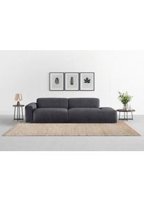 Big-Sofa Trendmanufaktur "Braga, mit hochwertigem Kaltschaum, Megasofa, in Cord erh&auml;ltlich", grau (anthrazit), B:277cm H:72cm T:107cm, 100% Polyester, Sofas, Big-Sofa, modernes Big-Sofa, Couch mit hohem Sitzkomfort, 277/72/107 cm (B/H/T)