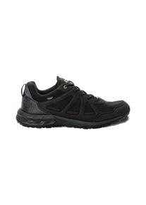 Wanderschuh Jack Wolfskin "WOODLAND 2 TEXAPORE LOW M", Herren, Gr. UK 12,5 - EU 47,5, Normalschaft, schwarz, Obermaterial: Synthetik. Obermaterial 2: Textilmaterial. Futter: Polyester, Schuhe Wanderschuh