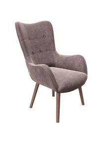 Playboy Ohrensessel Bridget Samt Rosa